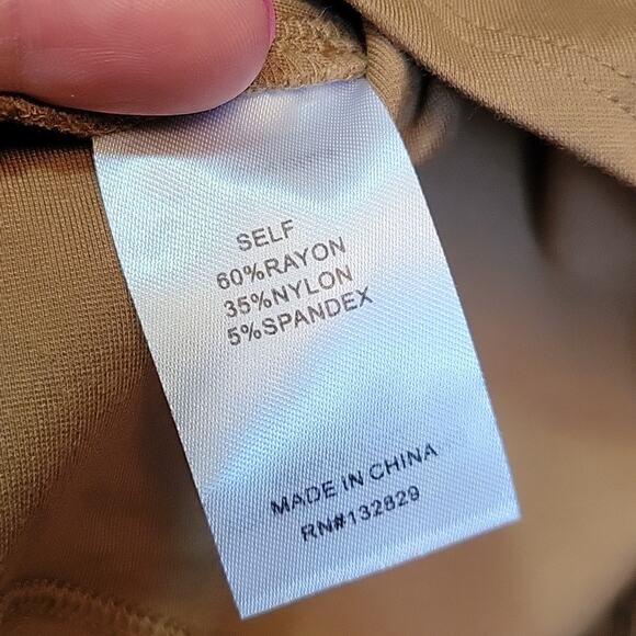 REVOLVE LPA Camel Tan Long Sleeve Bodysuit 79 Neutral Fall Size XS - Picture 12 of 13